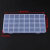 32 Grid Compartment Plastic Transparent Storage Box Jewelry Earring Bead Screw Organizer Case Container Display Holder