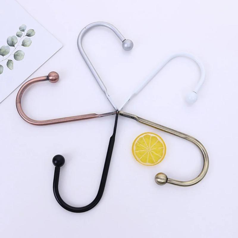 2 STÜCKE Retro Eisen Einfacher Rundkopf U-förmiger Wandhaken Vorhangzubehör Schlafzimmer Küche Badezimmer Haken mit Schraube 2025 Neu