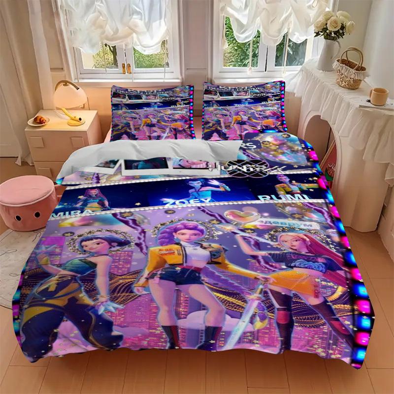 Kpop Stars Bettwäsche 3-teiliges Set HD-Druck Bettbezug Kissenbezüge Für Teenager Erwachsene Schlafzimmerdekoration Weihnachtsgeschenk C9211302