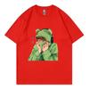 Spring and Summer Unisexs and Unisexs Casual Loose Fitting Tshirt Short Sleeved Cartoon Cute Pet Printed Unisexs Tshirt