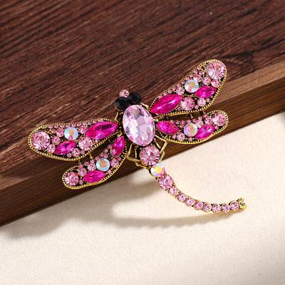 Europäische und amerikanische Mode, große Libellenbrosche, Insekt, Retro-High-End-Gefühl, leichter Luxus, Damenbekleidungszubehör, High-End-Brustblume