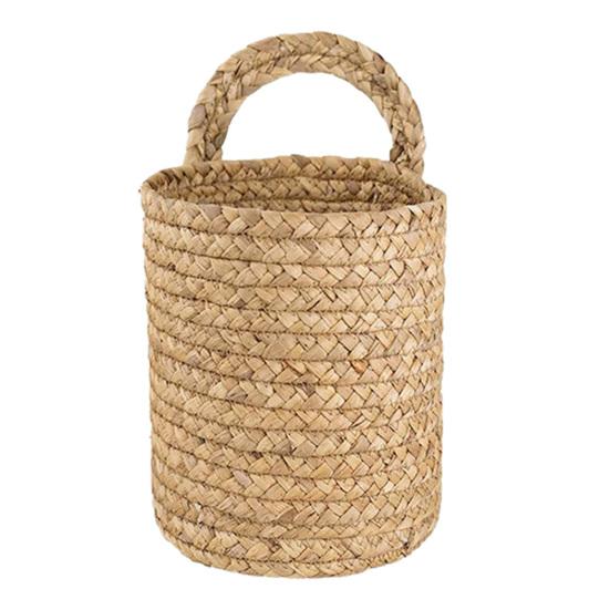 Seaweed Woven Storage Basket Wall Hanging Plant Flower Pot for Garden Patio