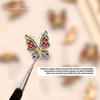 Chinese Enamel Copper Butterfly Nail Charms Painted Butterfly Nail Art Decorations For Diy Nail Accessories Charms Supplies
