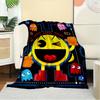 1 st PAC MAN, GAMER, RETRO Tryckt Filt Lämplig för Alla Årstider, Perfekt för Hemmet, Resan eller Camping 292