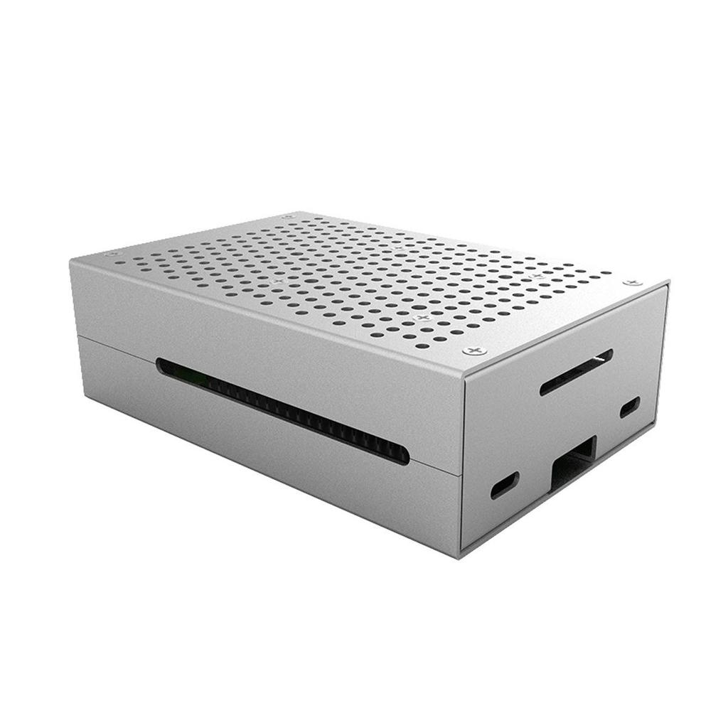 Raspberry Pi 4 Metal Case with Fan Support, Dual Color Options