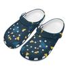 Printed EVA Water Clogs for Women Men Breathable Soft Water Friendly Slip On Shower Pool Beach Bathroom Beach Sandals Comfort Fit