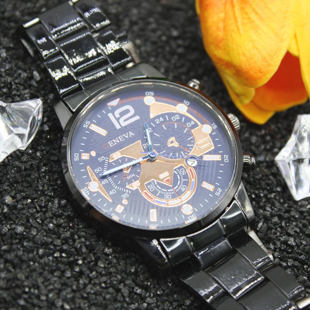 2pcs Set Natural Stone Bracelet Bracelet Pandora Watch Mechanical Men Business Gold Digital Simple Student for Classmate Gift