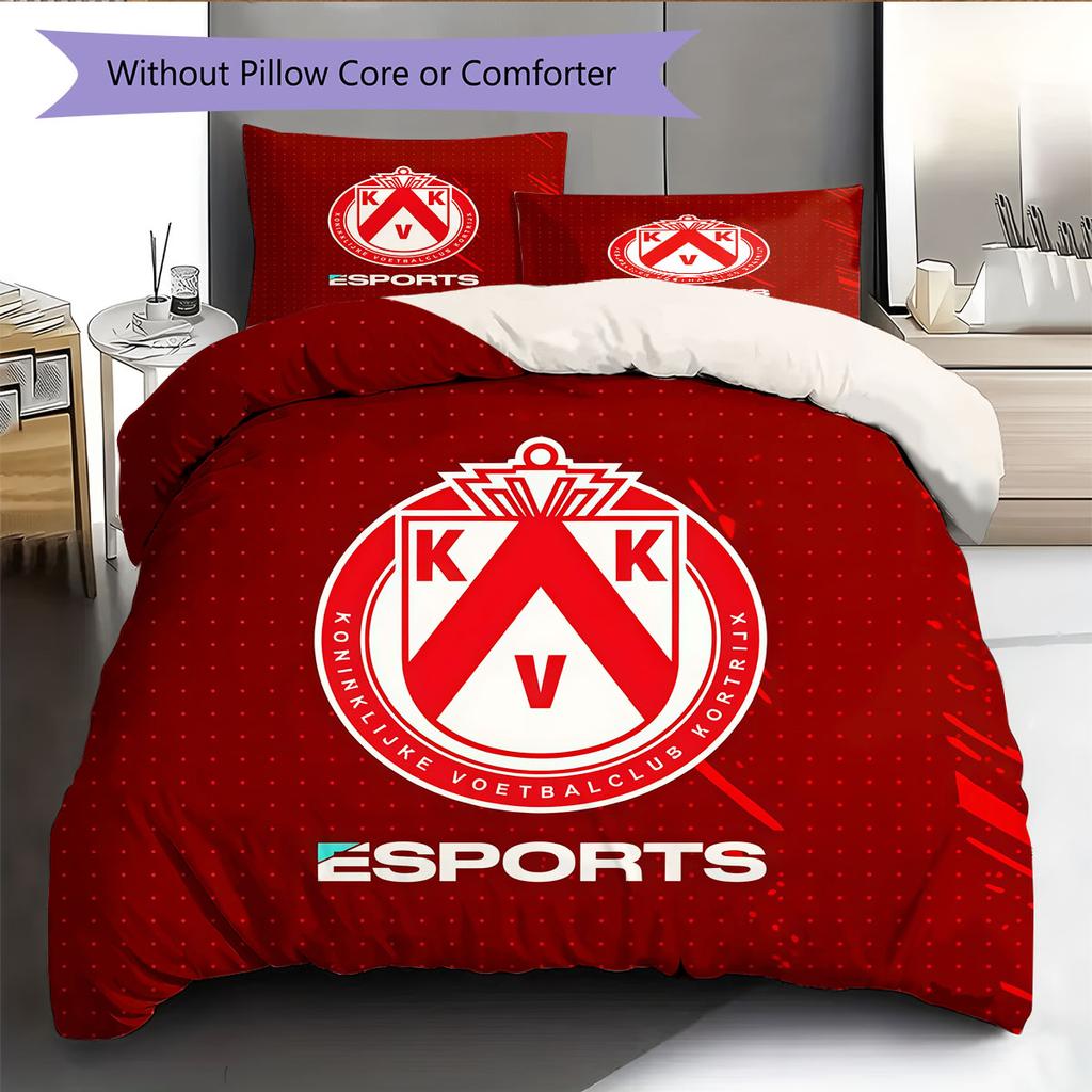 KV Kortrijk Bedding Quilt Set Quilt Cover Pillowcase Home Decoration Birthday Gift (1 * duvet cover + 2 * pillowcase, without core)
