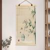 Chinese Bamboo Curtain Hanging Painting Bamboo Scroll Decorative Painting Hanging Paintings on The Entrance Wall Home Decoration