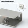 Adjustable Glass Shelf Brackets Heavy Duty Glass Support Replacement Parts Wall Mount Clip
