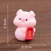 Blessing New Years Pig Resin Ornament With Oranges And Koi Carp For Decor Home