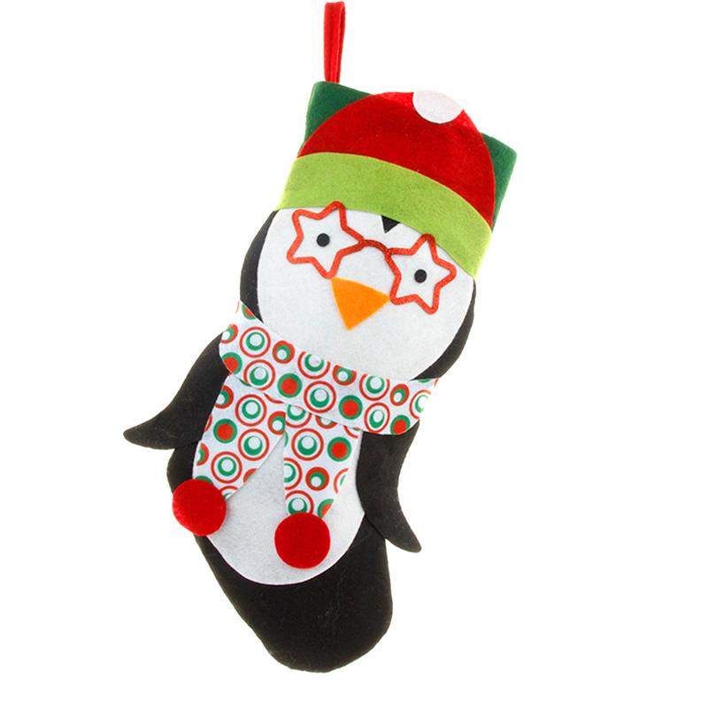 

Рождественские носки с оленями, сумка для конфет, подарочные пакеты Санта-Клауса, рождественские чулки, рождественский декор