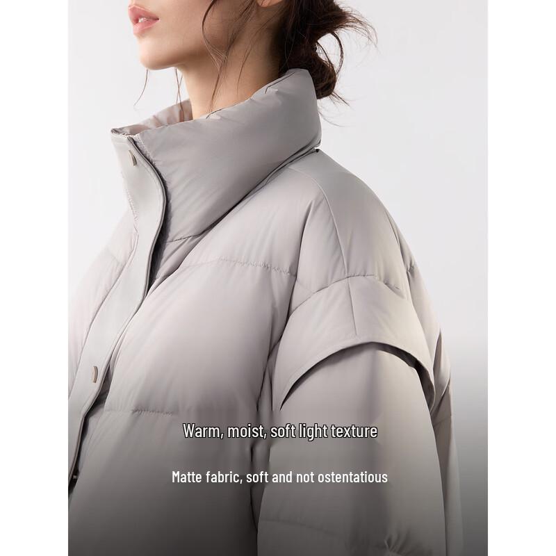 ELLE Women's Stand Collar Down Puffer Jacket