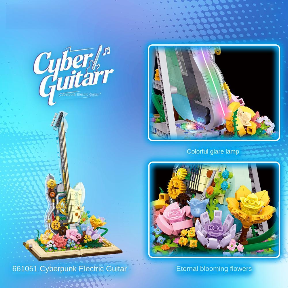 Violino LED Fantasy Mini Puzzle Blocchi da Costruzione - Ideale per l'Intrattenimento dei Bambini, Decorazione per Interni, Ottimo Regalo per Bambini