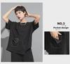Women's Contrast Line Short-Sleeve Casual Top - Versatile European & American Style