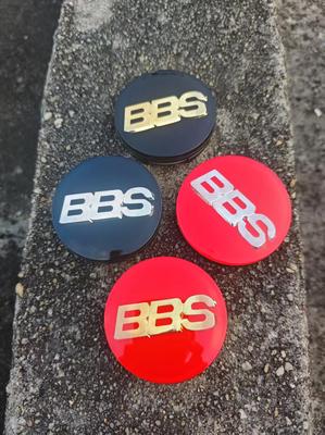 4 szt. 60 mm PMMA BBS Naklejki z emblematem Na naklejkę na środek opony BBS samochodowe 60 mm Pokrywa piasty BBS