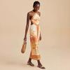 European and American Summer Models, White Neck Strap Off The Shoulder, Sexy Style Sleeveless Dress D07