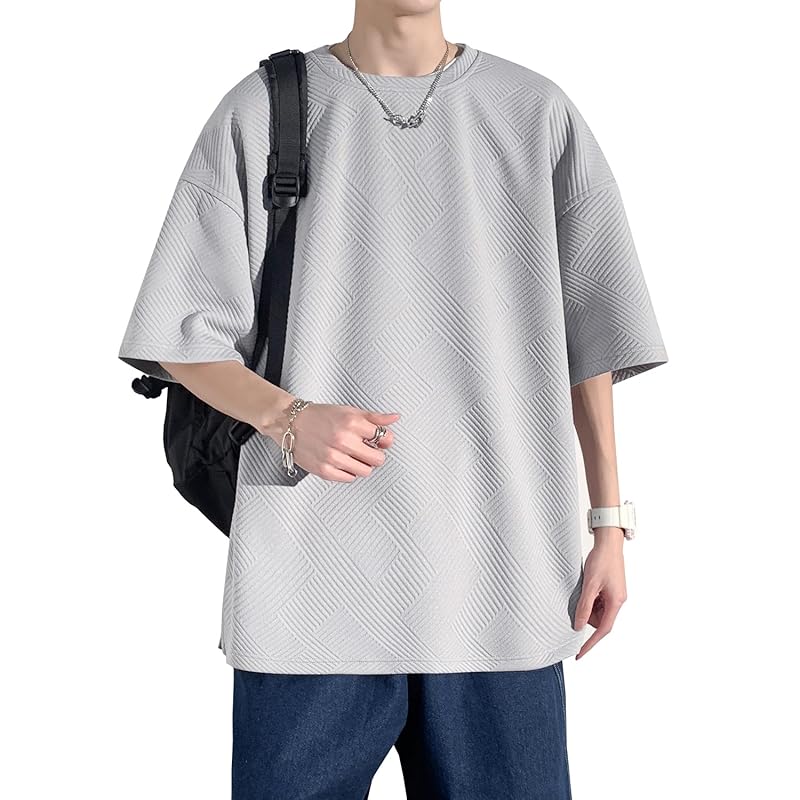 

[Candy Kiosk] summer clothes men s t-shirt short sleeve half sleeve Relaxing large size Fashionable Popularity Plain color comfortable quick drying