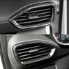 For Hyundai Santa Fe 2019-2021 2X Carbon Fiber Side Air Outlet Vent Cover Trim