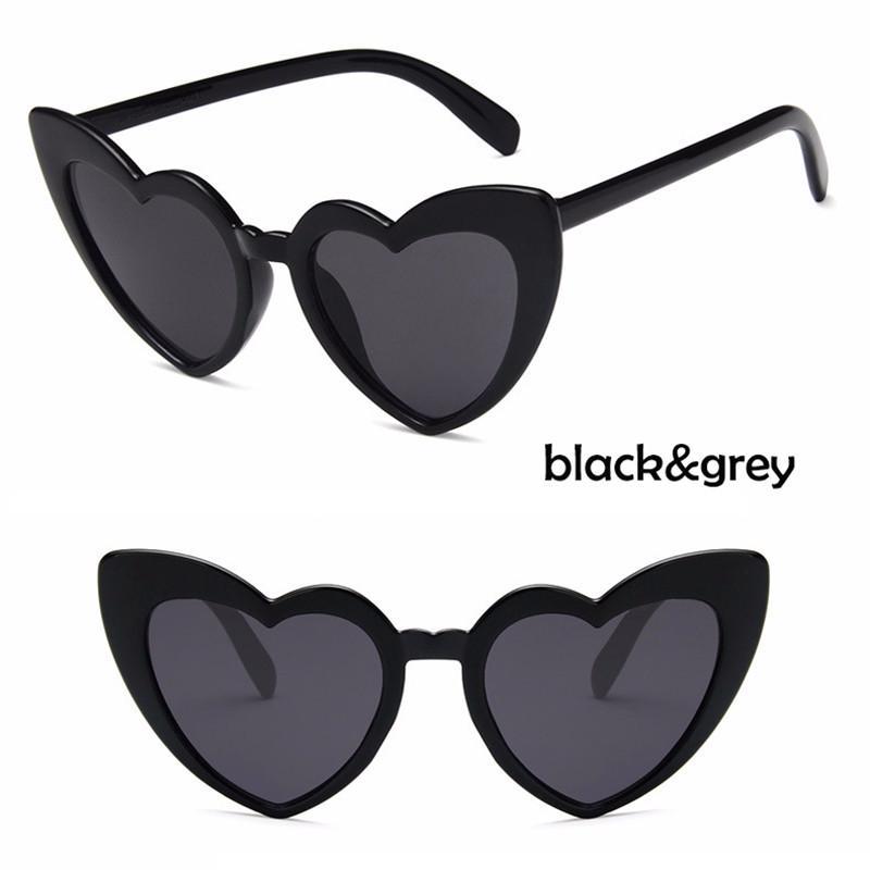 Hot selliing Heart Shape UV400 Retro Sunglasses Fashion Shades Eyewear Women Love Vintage Cat Eye
