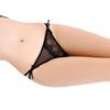 Women's Sheer Mesh Thong with Bow 8012