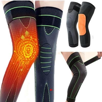 1 Paio Ginocchiere con Cinturino Allungato Uomo Pallacanestro Sport Corsa Ginocchiera Compressione Manicotti Gamba Assenzio Ginocchiere