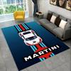 3D M-Martini Racing Car Logo Moto Carpet Rug for Home Living Room Bedroom Sofa Doormat Decor,kids Play Non-slip Floor Mat Gift