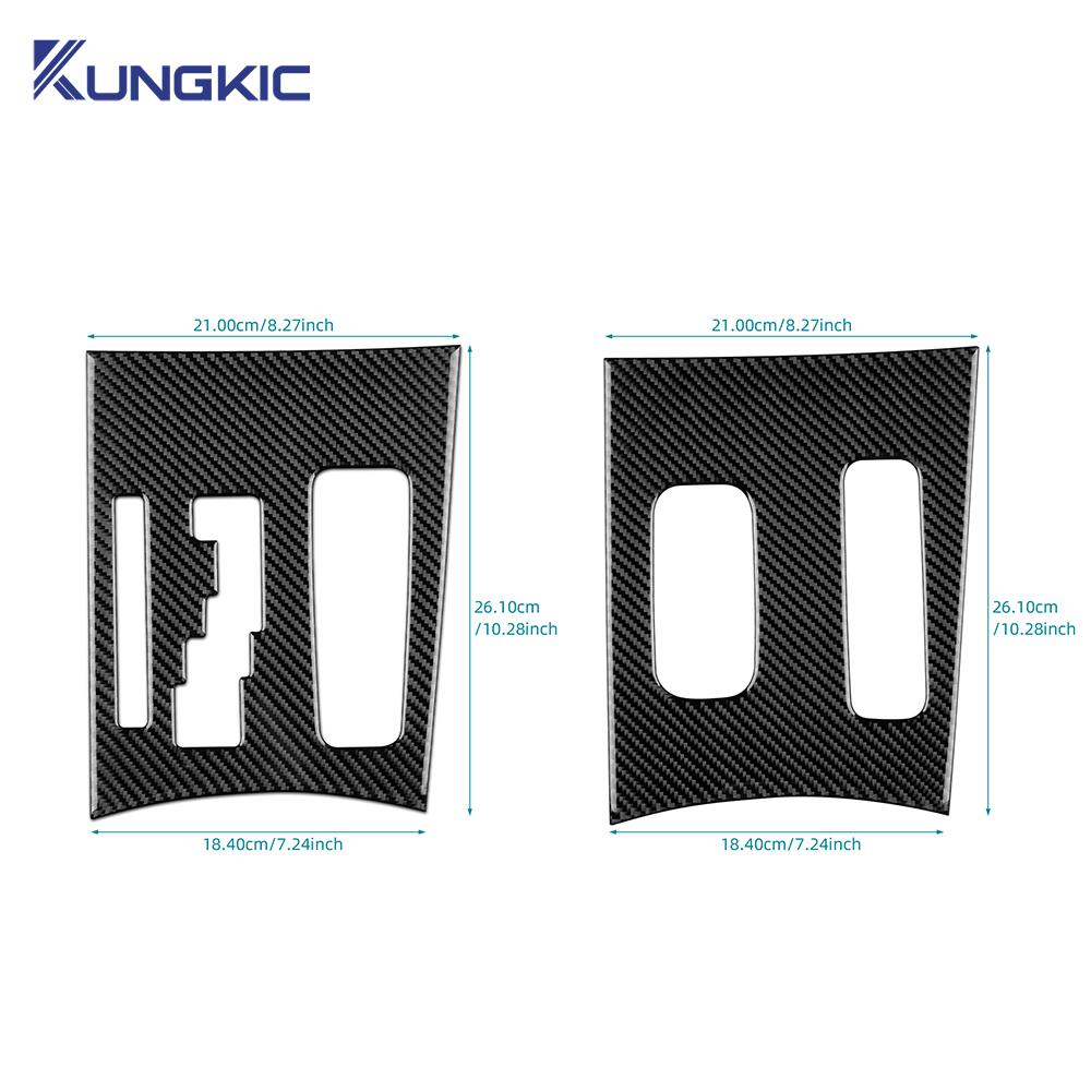 For Chrysler 300 300C 2011 2012 2013 2014 Real Soft Carbon Fiber Sticker LHD RHD Car Central Control Gear Panel Accessories