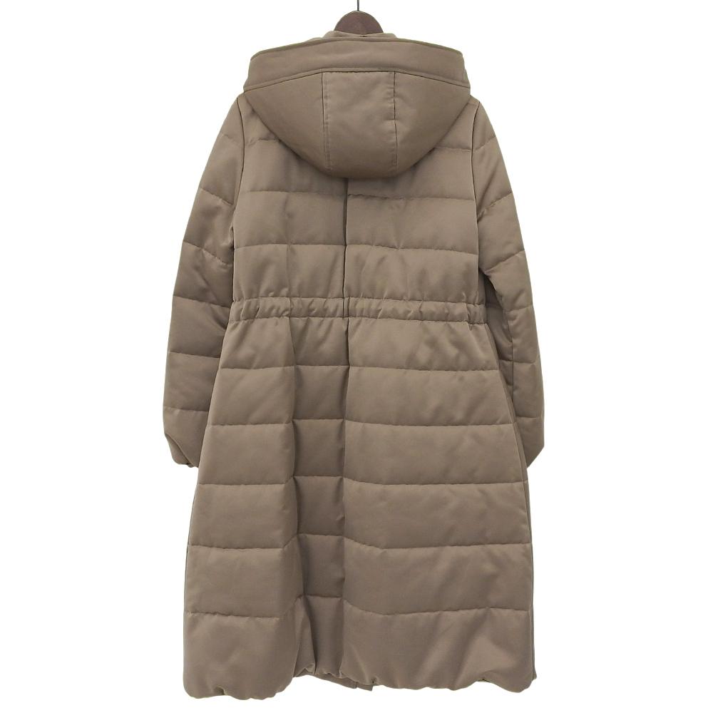 FOXEY NEW YORK Women's padded hooded long coat, gold, size 40, 39827 coat 40 Gold seriesUsed