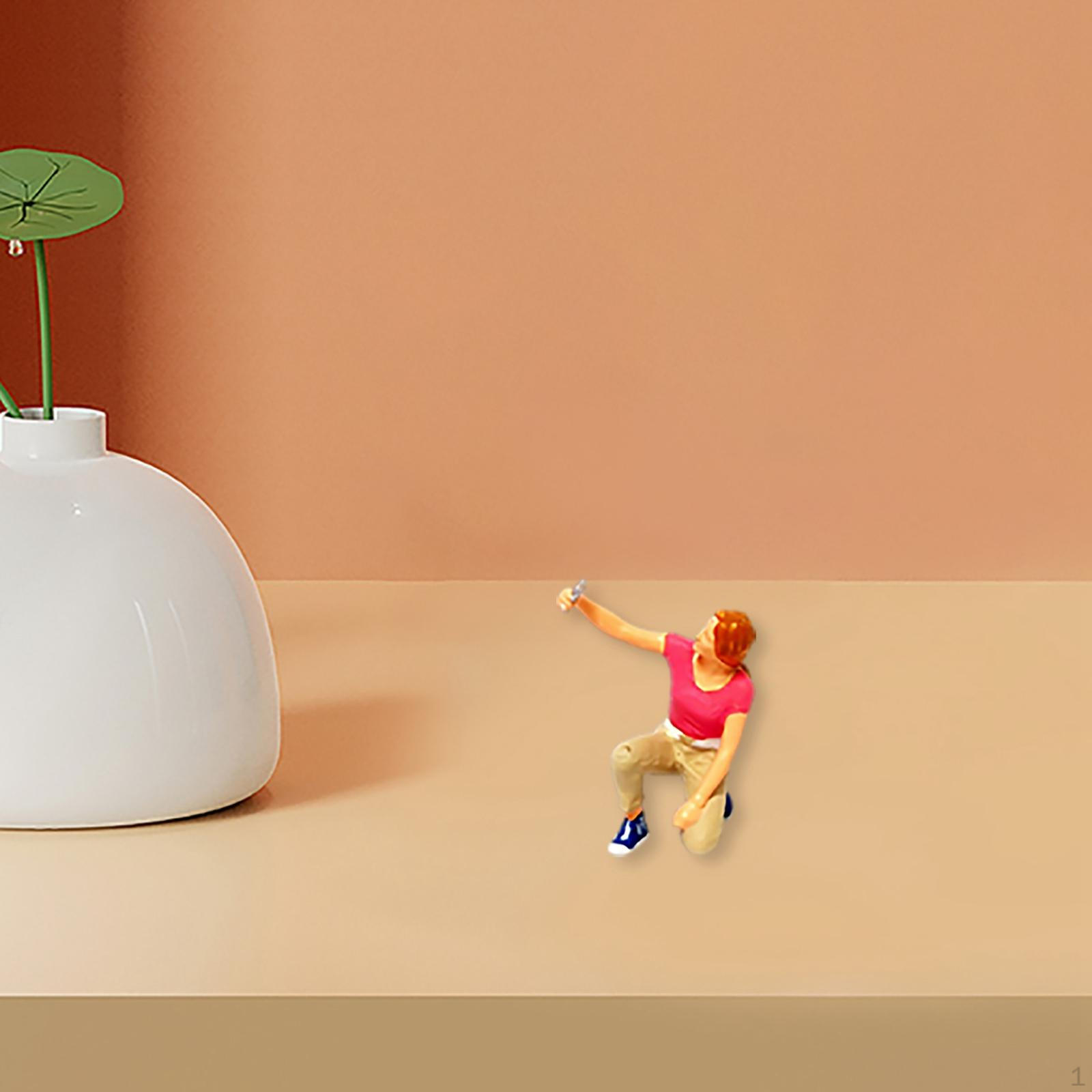 Фигурки людей 1/64, раскрашенные, модель для селфи, миниатюрные фигурки для диорамы