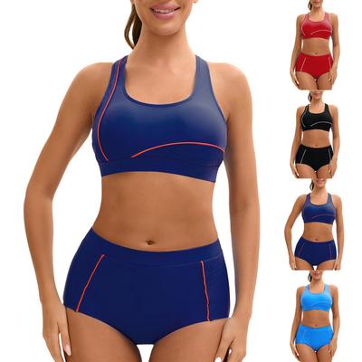 Women's Sexy Two-piece Swimsuit Bikini Swimsuit With Steel Bracket And Breast Pad