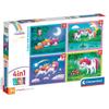 4 in 1 puzzle. Great color. A Day with Unicorns