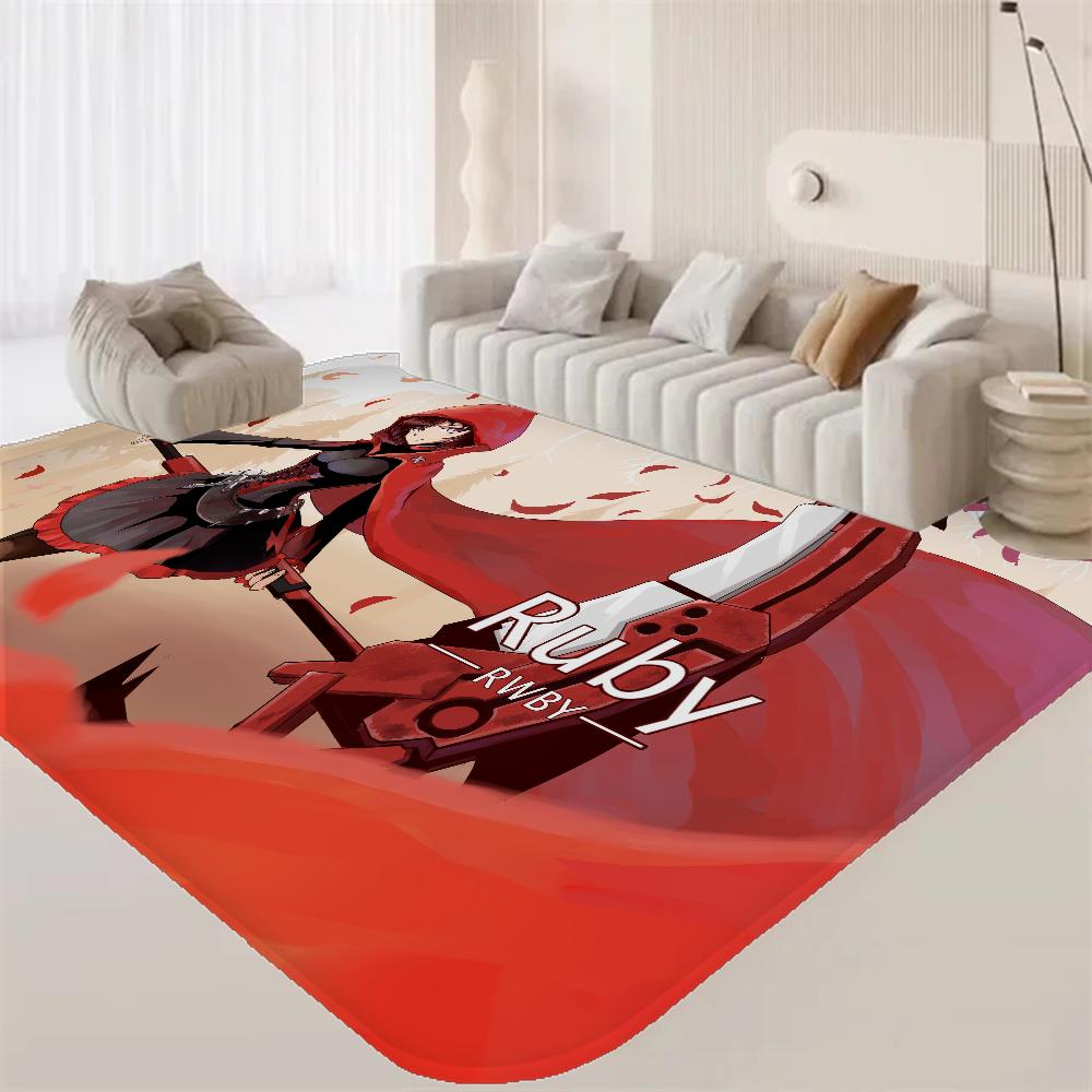 Anime Characters R-RWBY Bathroom Mat INS Style Soft Bedroom Floor House Laundry Room Mat Anti-skid Welcome Doormat