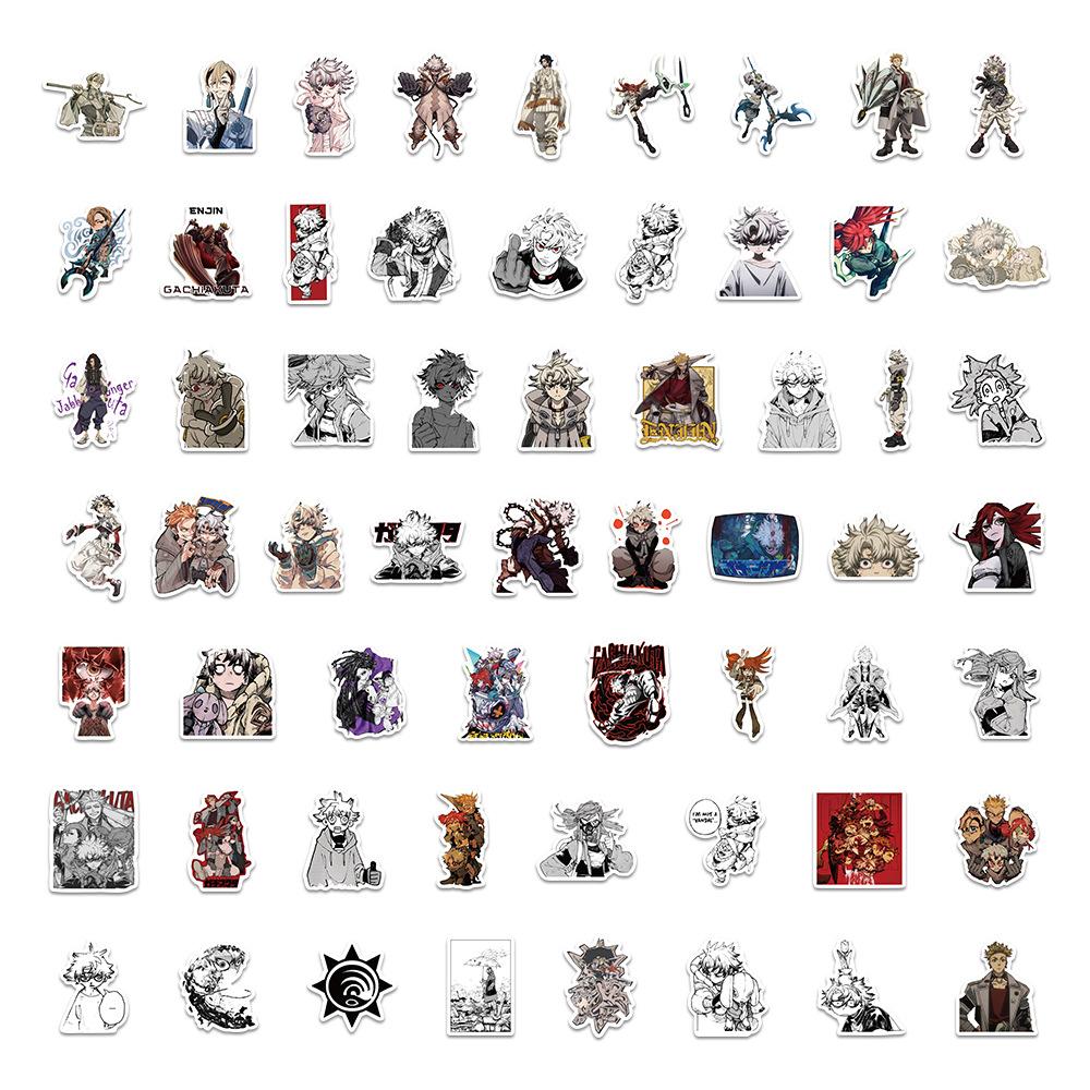60PCS GACHIAKUTA Stickers Japanese Anime Luther Character Cartoon DIY Decorative Notebook Luggage Waterproof Stickers Kids Toy