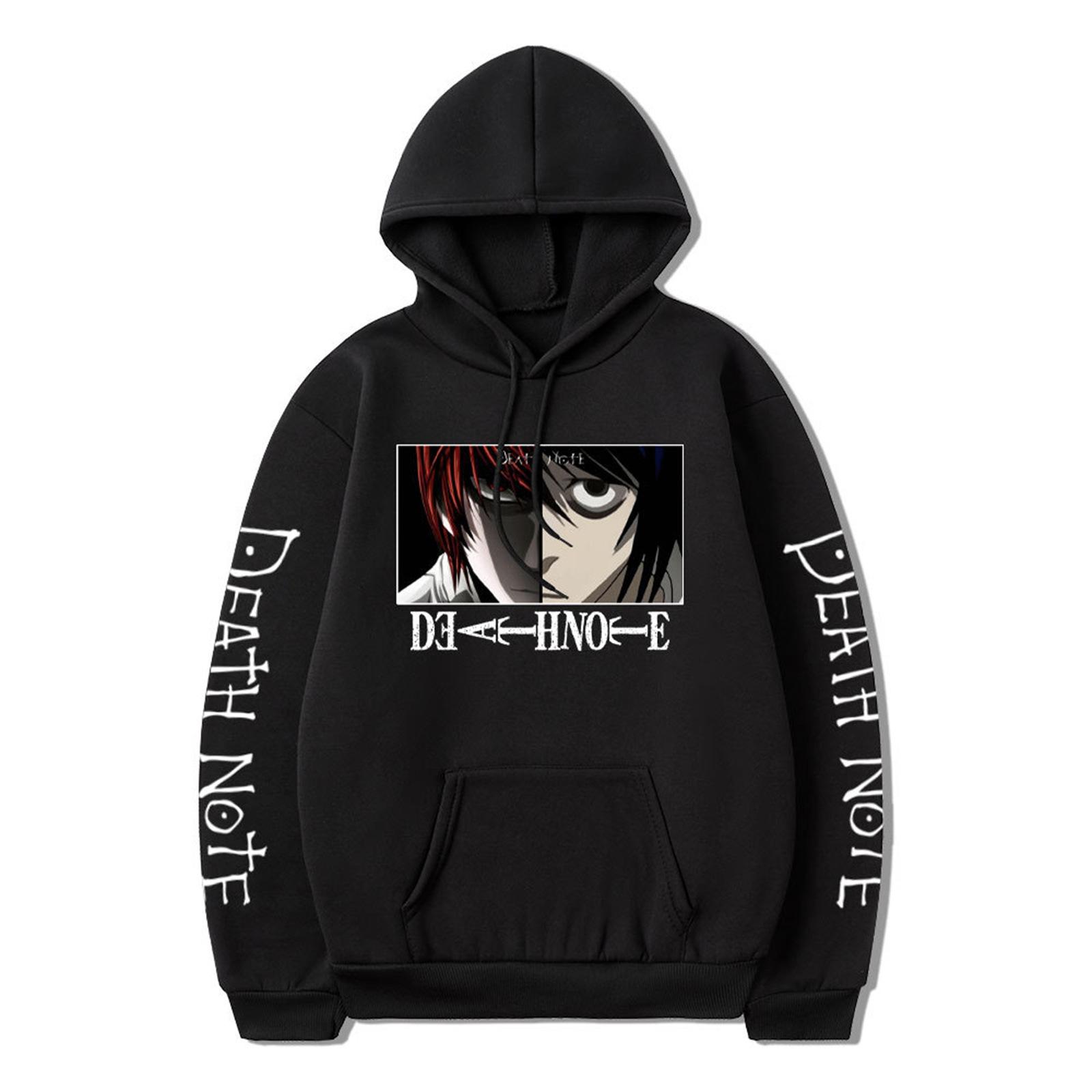 2025 японская манга новая аниме-тренд Wenhao Noguchi свитер с капюшоном женская осенняя печать спортивные топы L чёрный