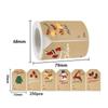 250PCS Adhesive Christmas Sticky Labels Elk Pattern Christmas Label Sticker Christmas Tree   Sealing