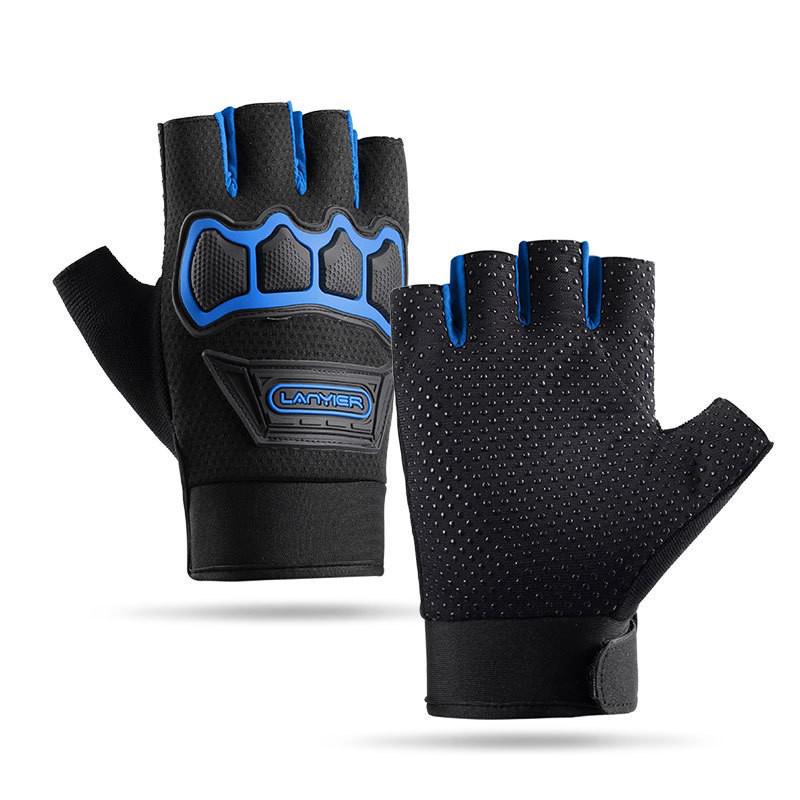 Men's Wear-resistant Anti-slip Outdoor Cycling and Racing Gloves - Long and Half Finger Options