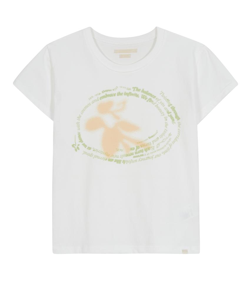 Taibseobiseu Airbrush Graphic T-Shirt [Off White]