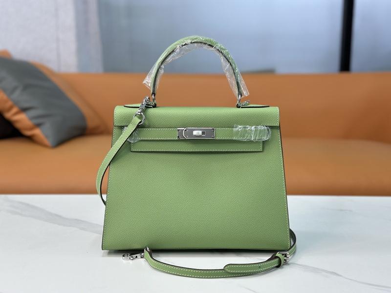 26 New Genuine Leather Women's Bag Palm Pattern Mini 22CM25 Silver Buckle Handbag Single Shoulder Diagonal Cross-border