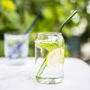 30 PCS Drinking Straws, 8 x 200 mm Bulk Reusable Glass Straws, Include 12 Straight 12 Bent 6 Cleaning Brush, Straws for Smoothies, Milkshake, Juice