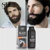 250 ml schwarzes Haarfärbeshampoo, 5-in-1, natürliches Shampoo für schwarzen Bart, sofortiges Ingwershampoo für Männer, Reparatur weißer Haare, Pflege