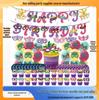 Mask-Themed Party Decoration Set: Birthday Scene, Graduation Banner, Balloons, Flags