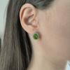 Silver Earrings with Chrysolite (60002313)