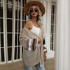 Women's Cardigan, Color-Block, Loose Fit