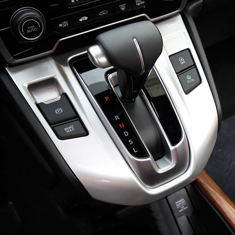 Für Honda CRV CR-V 2017 2018     ABS Kohlefaser Auto Schalthebel Panel Becherhalter Abdeckung Zierleisten Zubehör