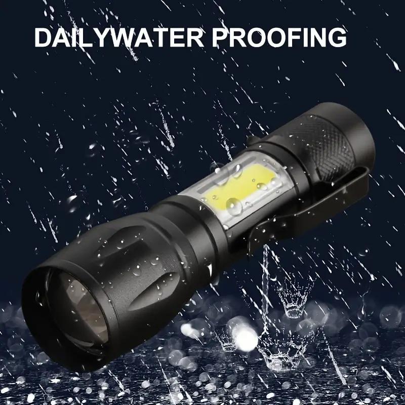 Portable Torch Rechargeable USB Zoomable LED Flashlight High Power Outdoor Flash Light Camping Waterproof Long Range Lantern