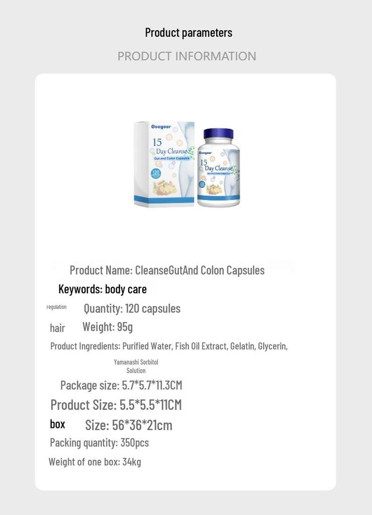 Googeer Kapsułki do Oczyszczania Jelit