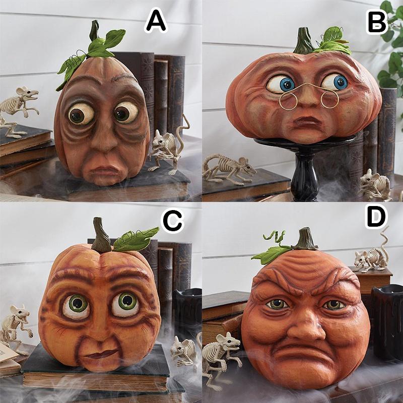 Halloween Pumpkin Outdoor Home Decoration Ghost Party Yard Venue Decoration Pumpkin Head Garden Decoration