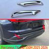 For Lexus TX 350 550H 2025 2026 Car Accessories ABS Chrome Rear Reflector Fog Light Lamp Cover Trim Bezel Frame Styling Garnish