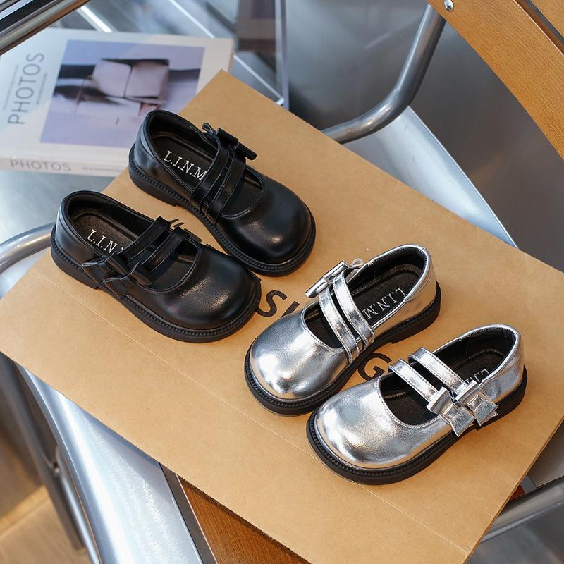 New Spring and Autumn  Performance Bow   Leather Shoes